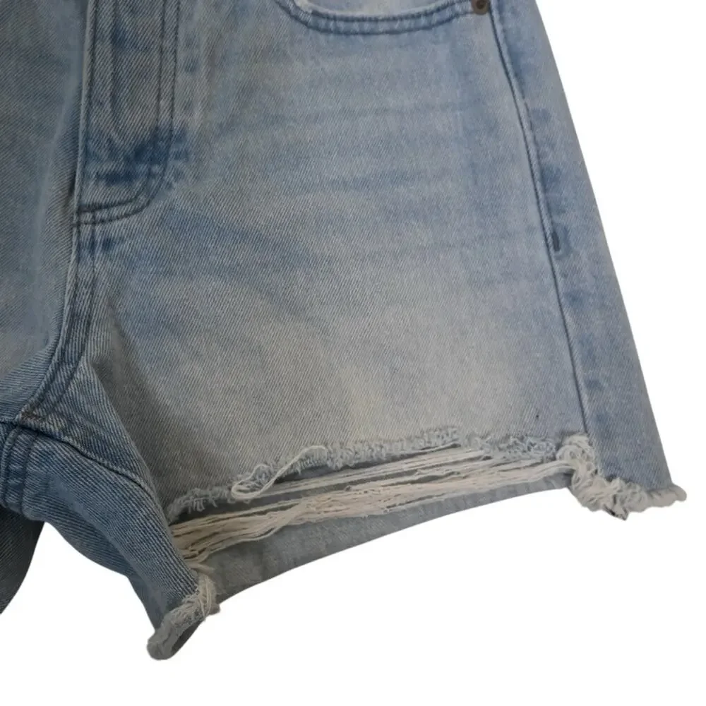 Calvin Klein Jeans Womens 25 Button Fly High Rise Jean Shorts
